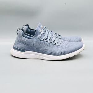 APL Shoes Womens 10 Blue Knit Low Top Road Running Athletic Sneakers Comfort